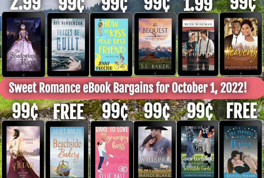 Sweet Romance Books I Love: eBook Bargains for October 1, 2022