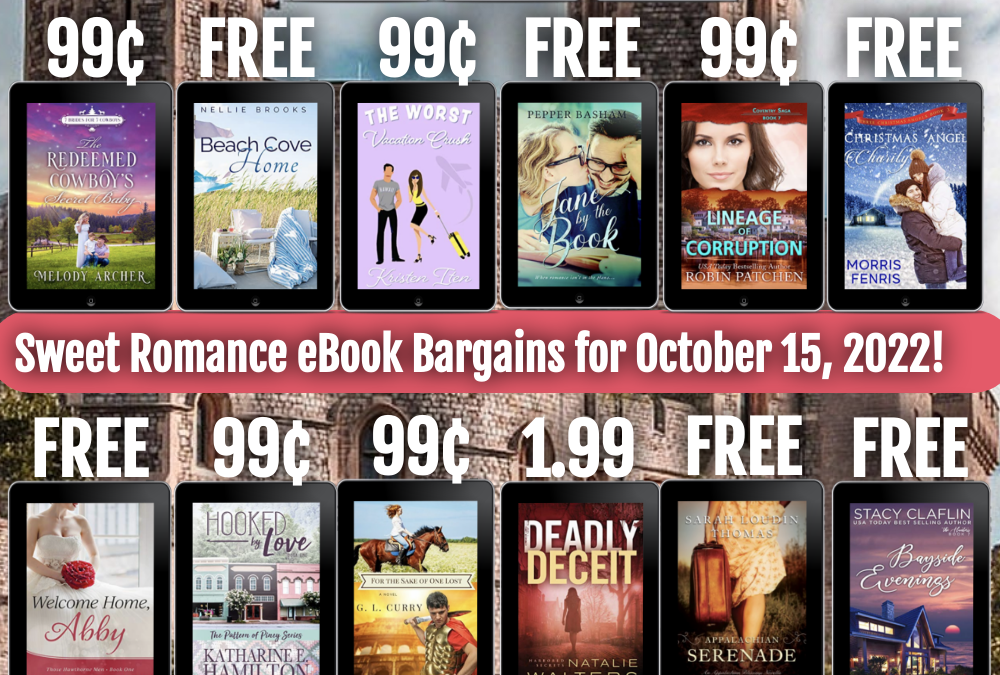 Sweet Romance Books I Love: eBook Bargains for October 15, 2022