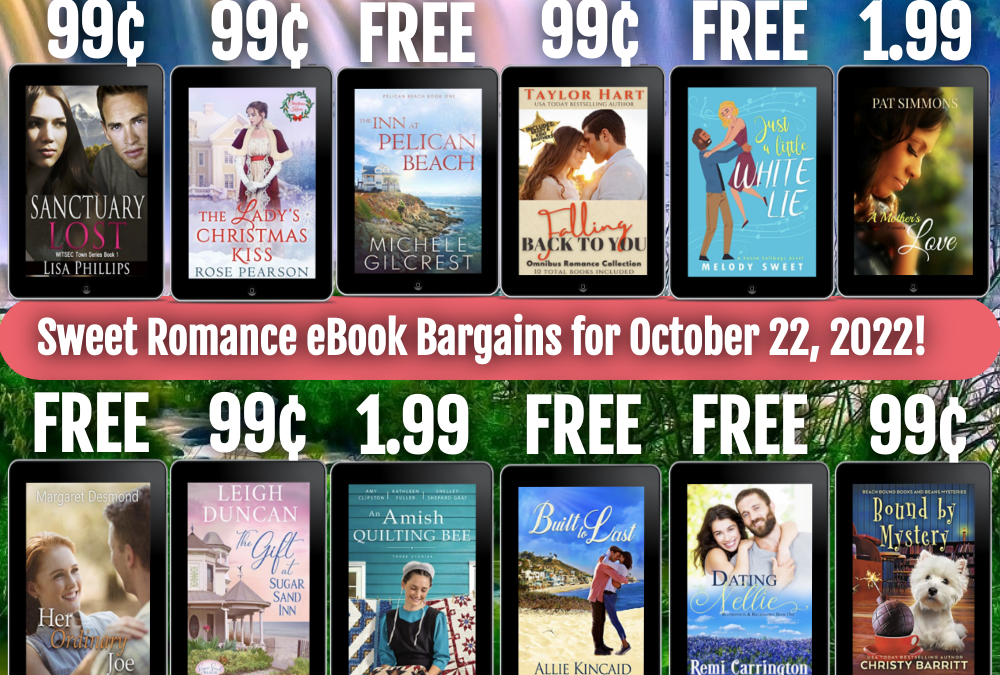 Sweet Romance Books I Love: eBook Bargains for October 22, 2022